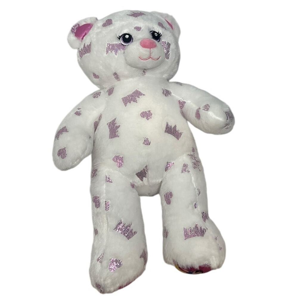 BUILD A BEAR Limited Edition Disney Princess Crown Print Bear
